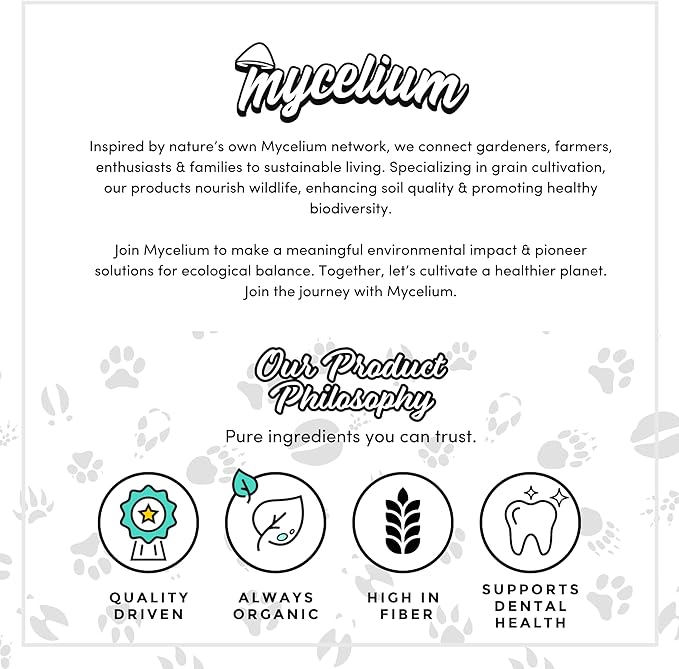 Mycelium Premium Ferret Feed – Organic, Non-GMO, High Nutritional Value Food for Ferrets, Sourced from Local USA Farms, Sustainable Farming, 5 lbs