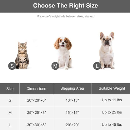 Love's cabin Round Donut Cat and Dog Cushion Bed, 30in Pet Bed for Medium or Large Dogs, Anti-Slip & Water-Resistant Bottom, Soft Durable Fabric Pet beds, Washable Calming Cat & Dog Bed Grey