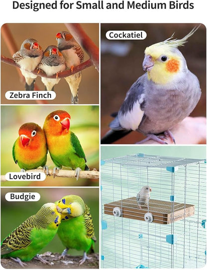 12.3 Inch Paper Bird Toys, Bird Platform, Parrot Toy, Help Birds Clean Beak, Release Stress, Reduce Boredom - Suitable for Budgie, Cockatiel, Lovebird, and Other Small to Medium-Sized Pet Birds