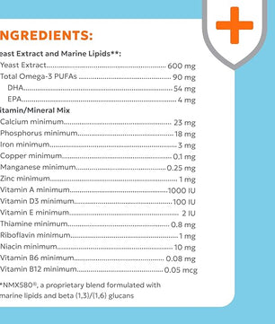 Nutramax Laboratories Nutramax Imuquin Immune Health Supplement Powder for Dogs, with Beta Glucans, Marine Lipids, Vitamins and Minerals, 30 Packets, Updated Version
