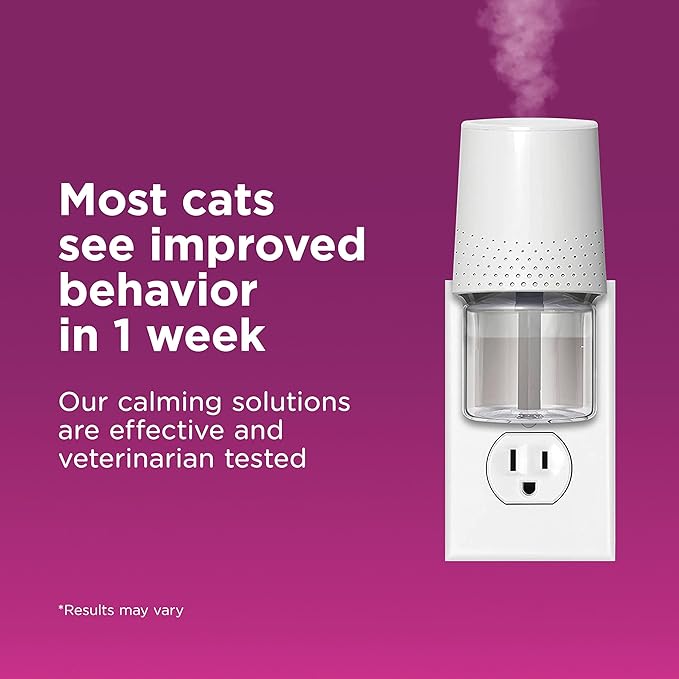 COMFORT ZONE 6 Pack MultiCat Diffuser Refills; Cat Calming Pheromones Help Anxiety; 30-day refills