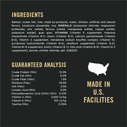 Purina Pro Plan Wet Kitten Food Pate, Salmon and Ocean Fish Entree - (Pack of 24) 3 oz. Pull-Top Cans