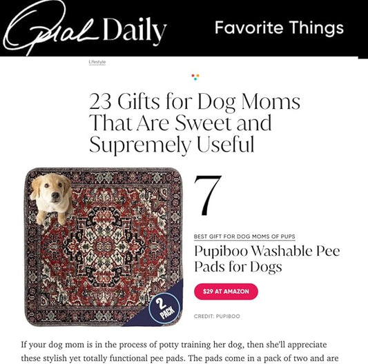 Washable Pee Pads for Dogs - Super Absorbent Reusable Puppy Training Pads - 100% Waterproof, Leak-Proof & Non-Slip Whelping Pads for Pet Housebreaking