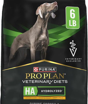 Pro Plan Veterinary Diets Purina HA Hydrolyzed Protein Dog Food Dry Chicken Flavor Formula - 6 lb. Bag