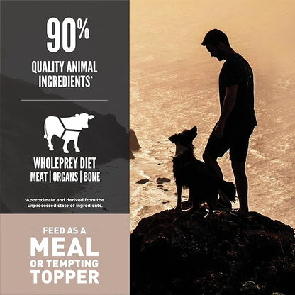 ORIJEN Grain Free High Protein Freeze Dried Dog Food & Topper Regional Red Recipe 16oz Bag