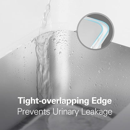 Zarler Stainless Steel Litter Box with Lid, Extra Large Cat Litter Boxes, XL Large Metal Litter Box for Big Cats with High Sided, White (Non-Sticky, Easy to Clean, Anti-Urine Leakage)