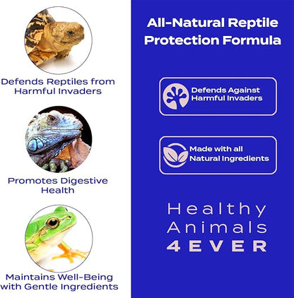 HA4E - Reptile Protection Formula - Defends Against Internal & External Health Threats - Supports Digestive Health & Vitality - Safe, Gentle Care - 300 Tablets