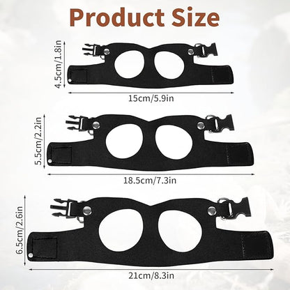 Black Bearded Dragon Leash and Harness Set, 3 Size Easy Walk Bearded Dragon Harness, Adjustable Traction Rope Ferret Harness and Leash Set Cat Rat Accessories Stuff for Squirrel