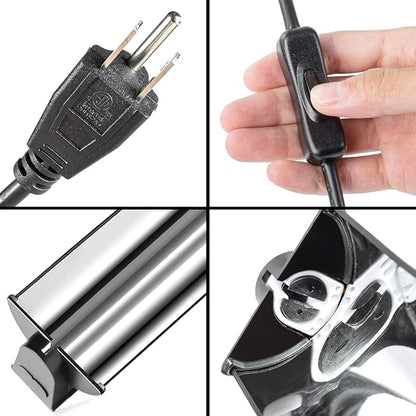 REPTI ZOO Switchable UVB Light for Reptiles, 39W T5 UVB Light Combo Kit for Tropical & Desert Reptile, 34" Terrarium Hood Lamp Fixture with UVB 10.0 Bulb for Bearded Dragon Snake Gecko Lizard Tortoise