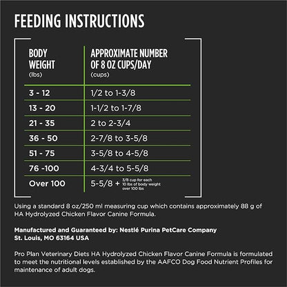 Pro Plan Veterinary Diets Purina HA Hydrolyzed Protein Dog Food Dry Chicken Flavor Formula - 6 lb. Bag