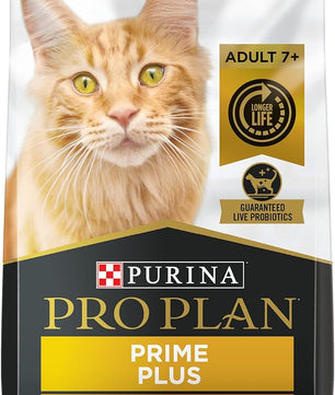 Purina Pro Plan Senior Cat Food With Probiotics for Cats, Chicken and Rice Formula - 12.5 lb. Bag