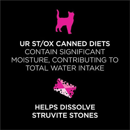 Purina Pro Plan Veterinary Diets UR Urinary St/Ox Savory Selects Feline Formula Turkey & Giblet Recipe in Sauce Wet Cat Food - (Pack of 24) 5.5 oz. Cans