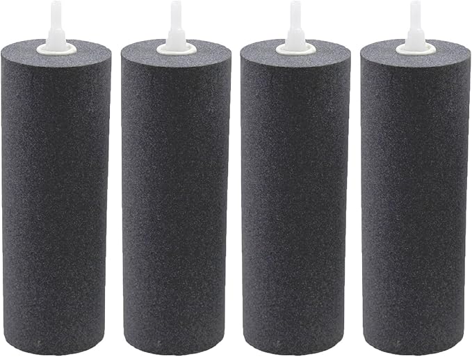 AQUANEAT Aquarium Air Stones 6x2 inch 4 Pack, Large Airstone, Air Pump Accessories for Aquariums, Hydroponic, Ponds and Fish Tanks