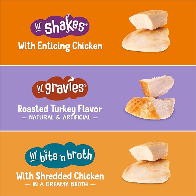 Purina Friskies Poultry Faves Broth and Gravy Cat Food Complements Variety Pack - 8 ct. Box