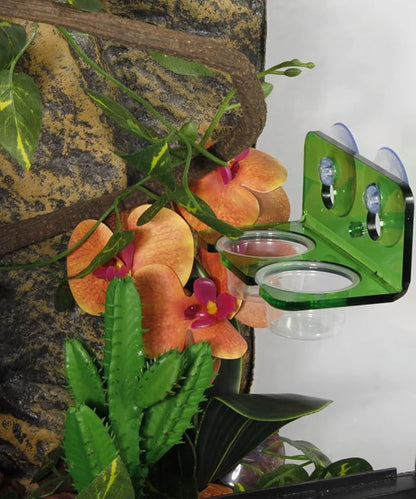 1oz Crested Gecko Food Cups, 100Pcs Reptile Plastic Feeding Dish