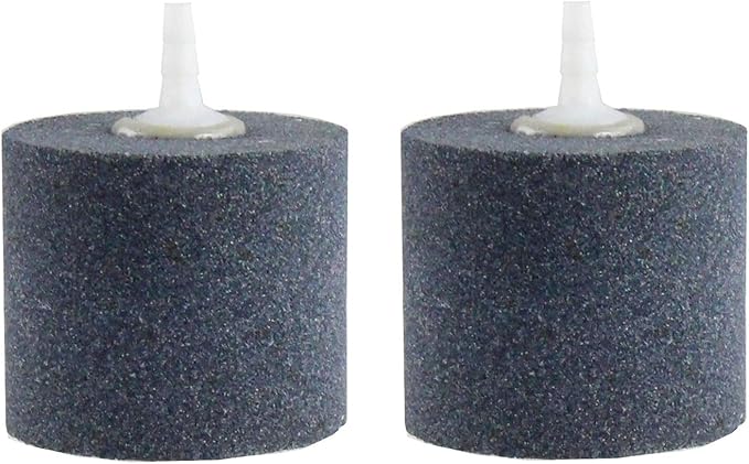AQUANEAT Aquarium Air Stones 2x2 inch 2 Pack, Aerator Bubble Diffuser, Air Pump Accessories for Hydroponic, Pond, Aquarium Fish Tank