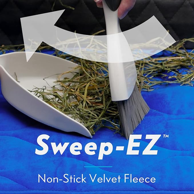 Paw Inspired Guinea Pig Cage Liner Pads | Washable Fleece Bedding, Waterproof Bottom | Super Absorbent Pee Pad or Pet Bed Mat for Guinea Pigs, Ferrets, Rabbits, Hamsters, Small Animals (12"x12", Tan)