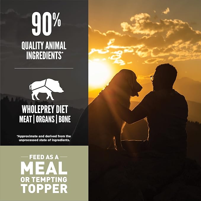 ORIJEN Grain Free High Protein Freeze Dried Dog Food & Topper Tundra Recipe 6oz Bag