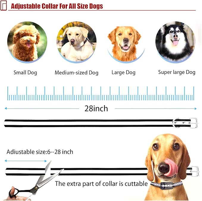 2 in 1 Wireless Dog Fence & Remote Training Collar, 2023 Pet Containment System, Dog Electric Boundary Container System, Adjustable Control Range, Waterproof, for 1 2 3 Dogs,for1dog