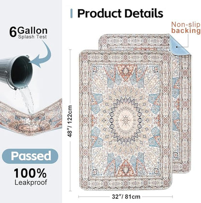 Washable Pee Pads for Dogs, 2 Pack Reusable Puppy Training Pads 32"x48" Super Absorbent Dog Pee Pad Waterproof Dog Training Pads, Non-Slip Potty Pads, Whelping Pads