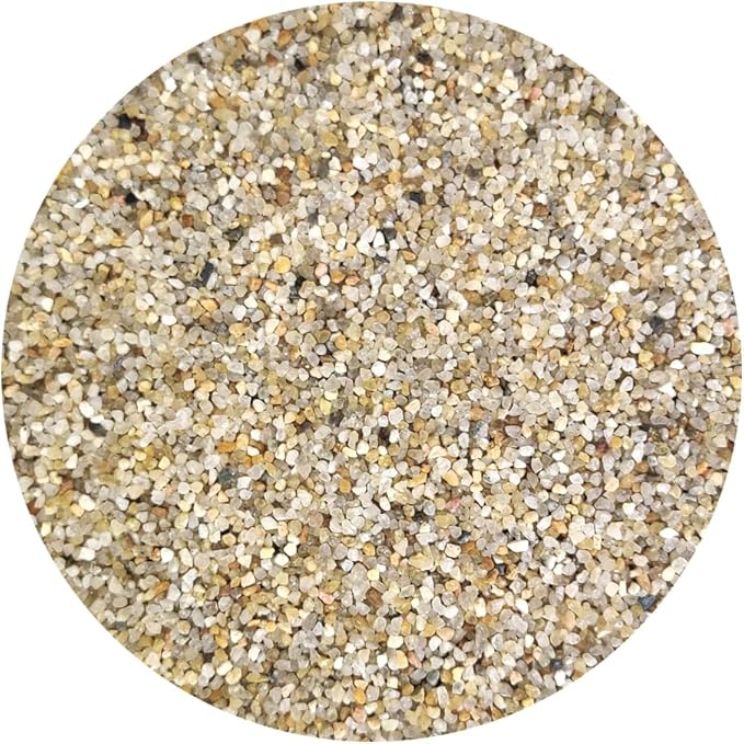 HappyFiller 6 LB Natural Coarse Sand Real Silica Sand Vase Filler,Arts Crafts,Beach Theme,Wedding Ceremony,Home Decoration,Aquarium Tank,Fire Pits,Succulents Plants,Animal Bedding,Zen Garden