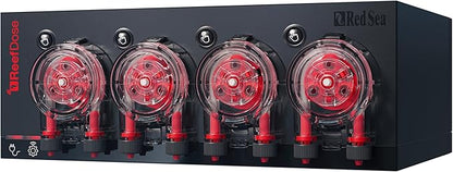 Red Sea ReefDose 4 Head Wireless Dosing Pump for Supplements, Foods & Trace Elements in Saltwater Aquariums | ReefBeat App Controlled Reef Marine
