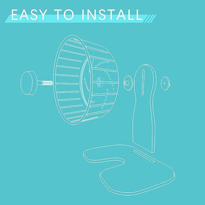 Petest Hamster Exercise Wheel, Silent Spinner Hamster Running Wheels, Diameter 8.3 inch, Green