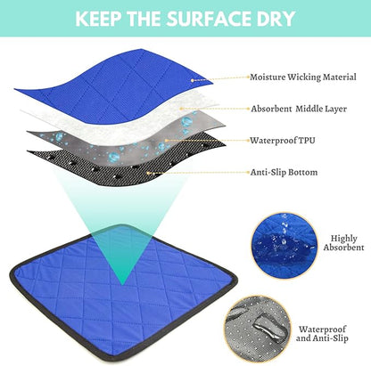 Guinea Pig Bed with 2 Absorbent Leak-Proof Bottom Pee Pad Fleece Small Animal Hideout House Washable Hide Hut for Rabbit Chinchilla Rat Hedgehog