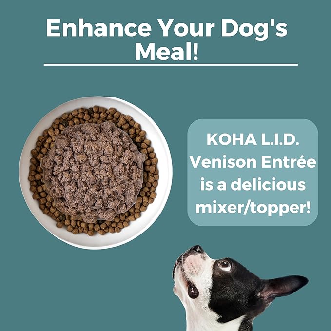 KOHA Limited Ingredient Diet Venison Entrée for Dogs - Grain Free Wet Dog Food with No Fillers - Sensitive Stomach Venison Dog Food, 13 oz - Trial Pack (3 Cans)