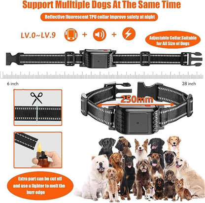 Wireless Dog Fence & Dog Training Collar 2 in 1, Electric Pet Boundary Container with Remote, Waterproof Receiver, Vibrate/Shock, Safe Effective, Stubborn Dog Fence System for Yard,for3dogs