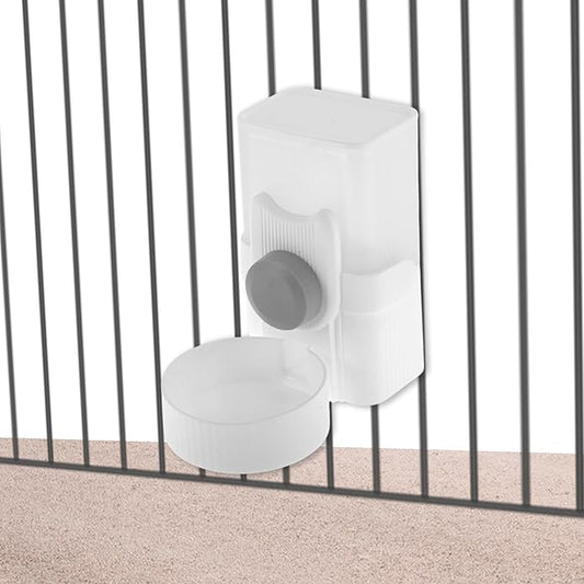 Rabbit Water Bottle, 35oz Large Capacity, Hanging Automatic Food Dispenser, for Small Animals Guinea Pig Ferret Cage Accessories Gray