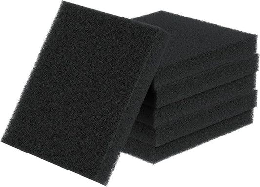 Pawfly 6 Pack Aquarium Bio Sponge Fitler Media, 6.3" x 5.5" x 0.8" Cut-to-Size Foam 40 PPI Aquarium Filter Media Pad Inserts for ML350