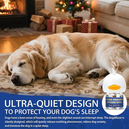 Dog Pheromone Calming Diffuser: Relaxing Pheromone Diffuser for Dogs Relief Stress Anxiety Fighting Scratching Barking, Dog Calming Pheromone Diffuser Kit with 2 Plug in Diffuser+4 Refill 48ml (6in1)