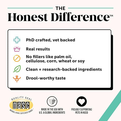 Dog Breath Freshener Dental Powder for Teeth Cleaning Plaque Off, Dental Care for Dogs, Tartar Remover for Teeth with Natural Herbal Blend + Postbiotics (Mint - 30 Servings)