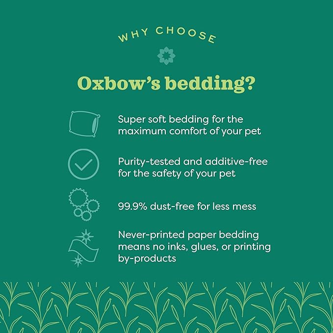 Oxbow Animal Health Pure Comfort Bedding, Rabbit, Hamster, & Guinea Pig Bedding, Bunny Supplies for Litter Box, Pet Safe, 99.9% Dust Free, Bunny Litter Box, Blend, 36 Liter Bag