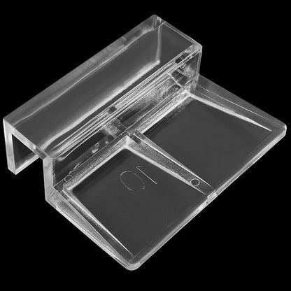 12 Pack Aquarium Lid Clips DIY Aquarium Lid Holder Clear Acrylic Fish Tank Support 10MM Aquarium Glass Holder(10MM)