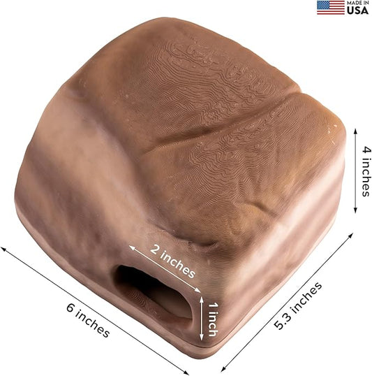 Gecko Cave Reptile Hide – Naturalistic Terrarium Shelter for Geckos, Lizards, Snakes, Bearded Dragons, Tortoises & Other Reptiles