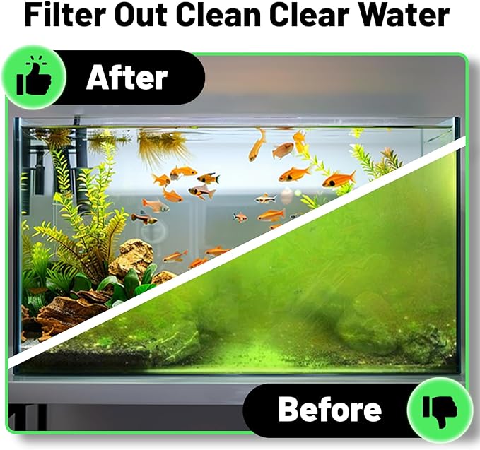 hygger 3/4'' Thick Aquarium Filter Floss 12"x 86" Poly Fiber Fish Tank Filter Media Water Polishing Filter Pad for Sump Canister Hang On Back Filter Cut to Size