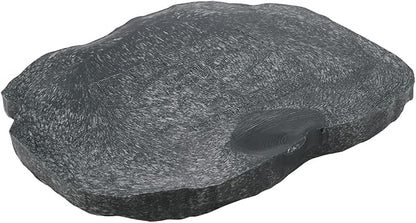 Reptile Water Dish Bowl, Resin Food Bowl Dish, Dark Green Firm Water Dish for Reptile Tank for Tortoise Lizard Pets Feeding Accessories, 1Pcs (M)