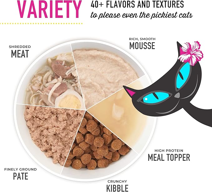 Tiki Cat After Dark, Velvet Mousse, Chicken & Beef Recipe in Chicken Broth, Grain & Potato Free Formula, with High Protein & Nutrient Dense Blended Irresistible Organ Meat, 2.8 oz. Pouch (12 Count)