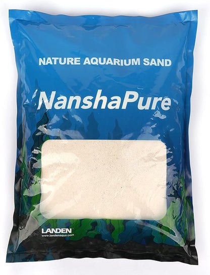 LANDEN NanshaPure Natural Sand 11lbs (3L) for Reef or Hardwater Aquarium, Premium Aragonite Cosmetic Sand for Saltwater and Marine Aquascape, Substrate for Cichlid, Harlequin Shrimp and Hermit Crab