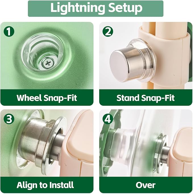 Super Silent Hamster Wheel 8.7 Inch, Magnetic Large Rat Wheel for Chinchilla, Gerbil, Guinea Pig, Cat, Mouse, Sugar Glider and Dwarf, Syrian Hamster Accessories (Avocado Green)