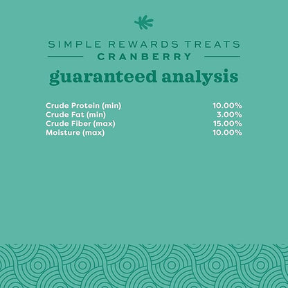Oxbow Animal Health Simple Rewards Cranberry Treats, Timothy Hay Guinea Pig & Bunny Treats, Made with Oxbow Guinea Pig Hay, Timothy for Rabbit, Made in USA, 3 oz Bag