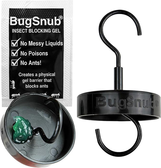 Hanging Ant Guard (3-pack)- Waterless Ant Defense for Hummingbird Nectar Feeders, Unique Upside-down Design, No Liquid Moat, Metal Hooks