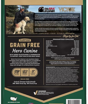 VICTOR Super Premium Dog Food – Purpose Hero Canine Kibble – Premium Gluten Free Dog Food for Active Adult Dogs – High Protein with Glucosamine and Chondroitin for Hip and Joint Health, 5lbs