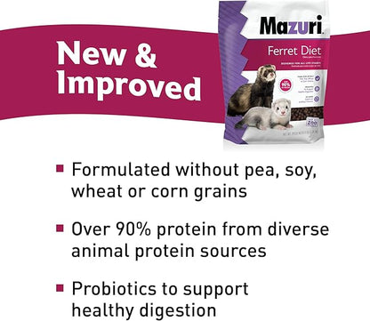 Mazuri | Ferret Food | 5 Pound (5 LB) Bag