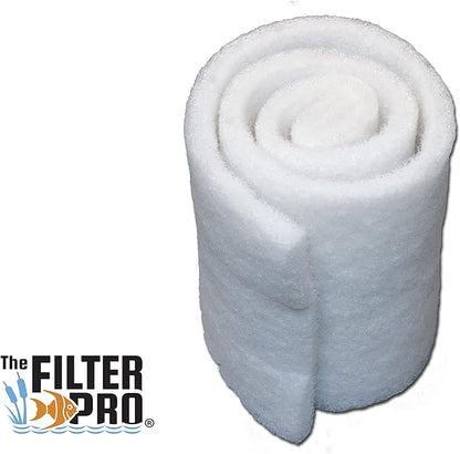 White Fine Filter Media, 1" Thick, Perfect for Aquariums, Ponds and Water Gardens, Made in USA (24" x 56")