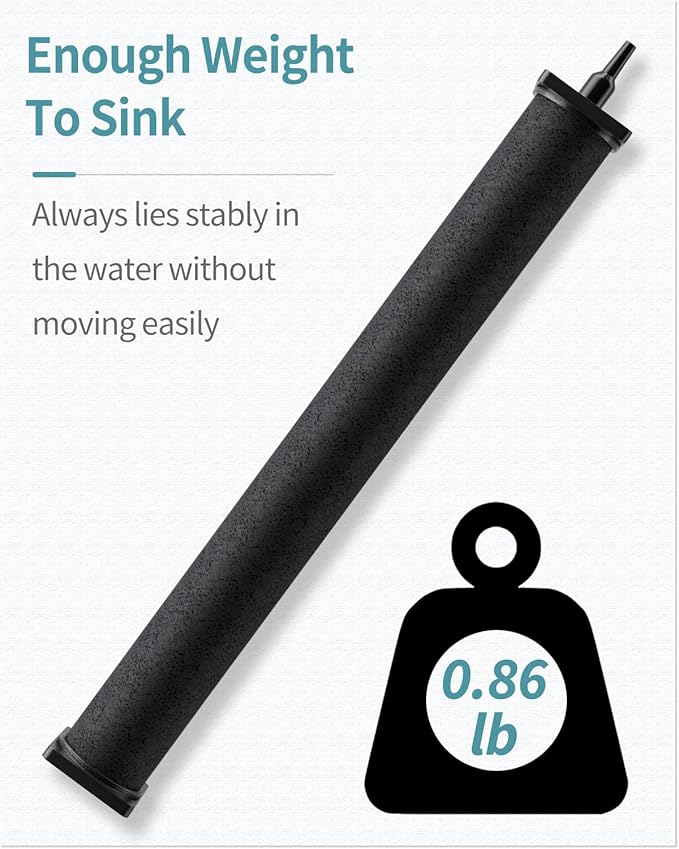 Pawfly 16 Inch Air Stone Cylinder for Larger Pumps Bubble Diffuser Release Tool for Large Aquariums Outdoor Pond Garden Circulation Systems and DWC Reservoirs