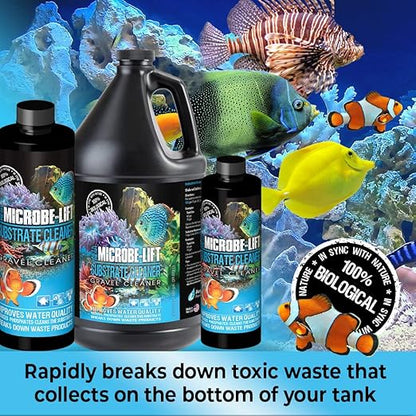 MICROBE-LIFT GSCG1 Professional Gravel & Substrate Cleaner for Freshwater and Saltwater Tanks, 1 Gallon