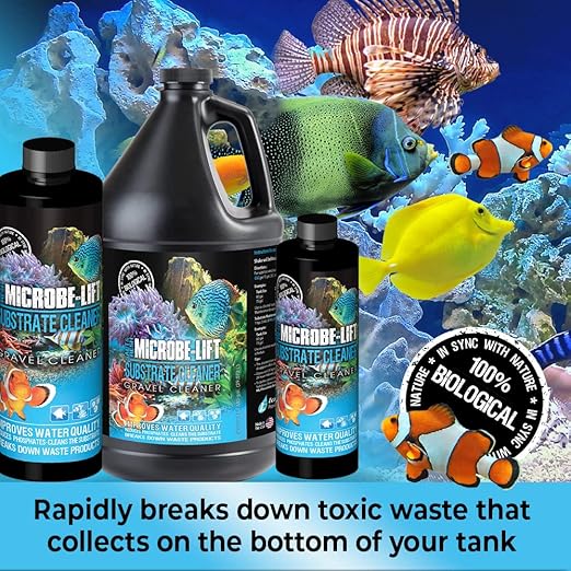 MICROBE-LIFT GSCG1 Professional Gravel & Substrate Cleaner for Freshwater and Saltwater Tanks, 1 Gallon
